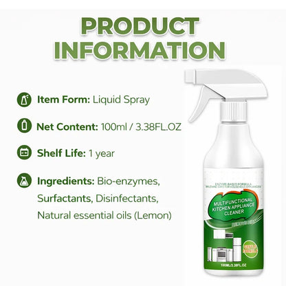 Multi-Purpose Enzyme Foam Cleaner - Effortlessly Removes Grease in Seconds