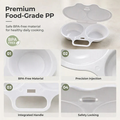 Microwave Egg Poacher – 2 Eggs in Minutes, No Pan & Easy Cleanup 🍳⚡